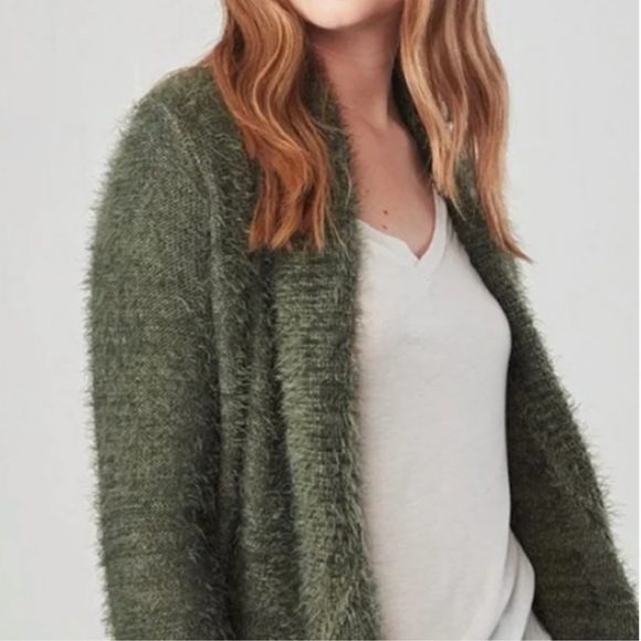 Forever 21 | Olive Eyelash Cardigan | Small - Picture 2 of 6